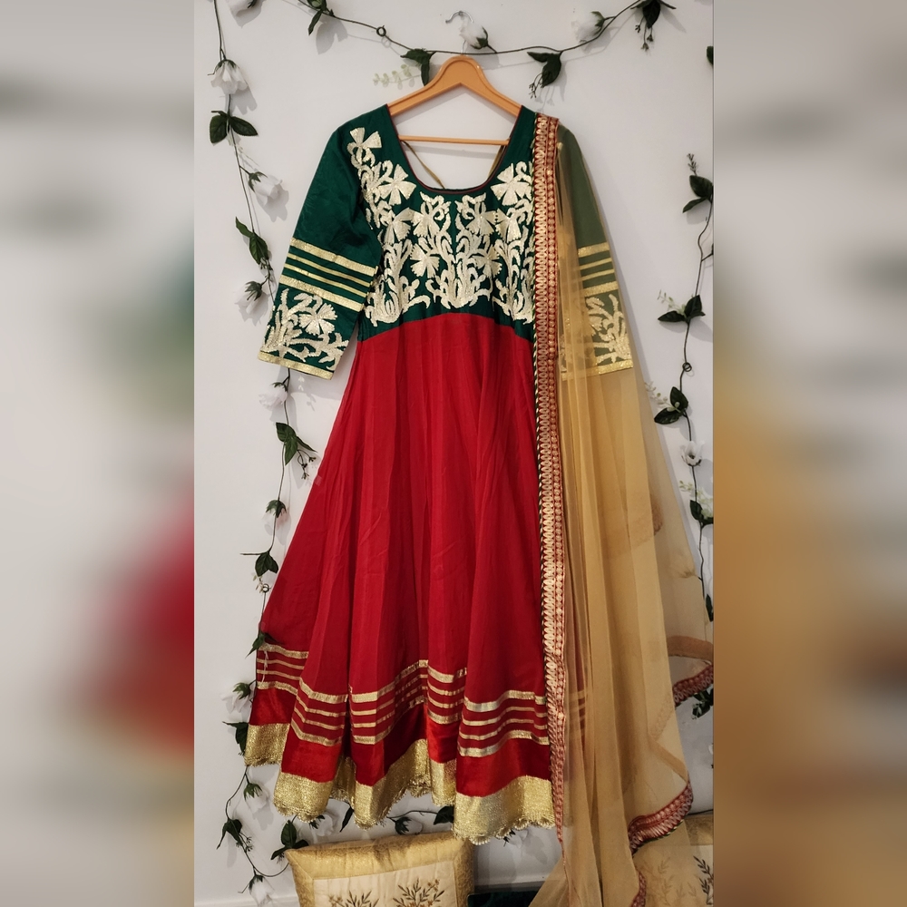 Anarkali Indian laides lengha with lower and dupatta